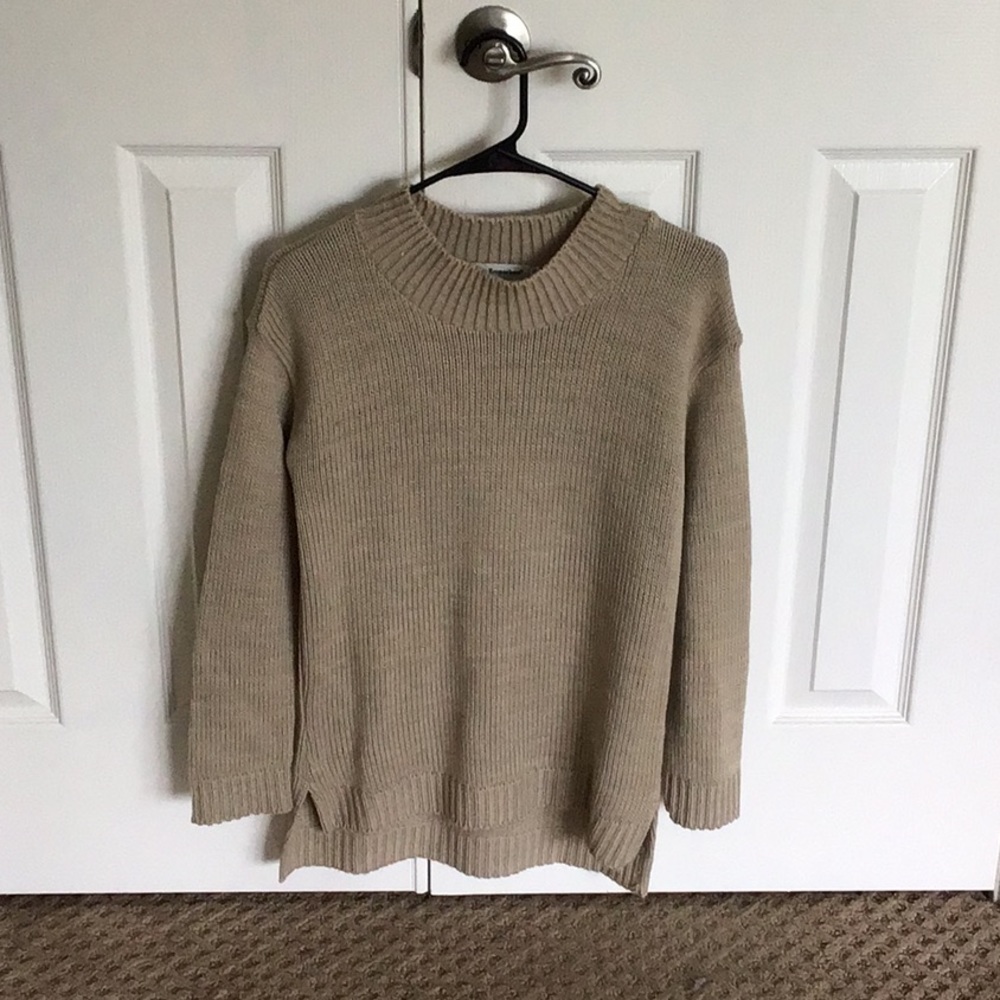 Brown knit sweater